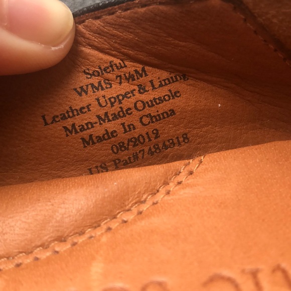 Gentle Soul black leather comfort flats size 7.5 - Picture 8 of 8